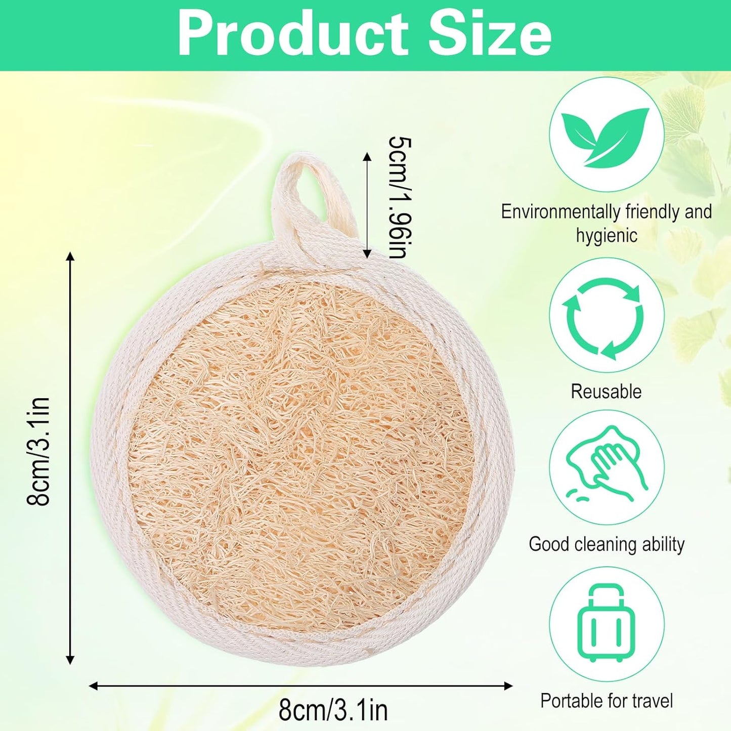 Next Play Gear Loofah Facial Scrubbers – 6 Pack